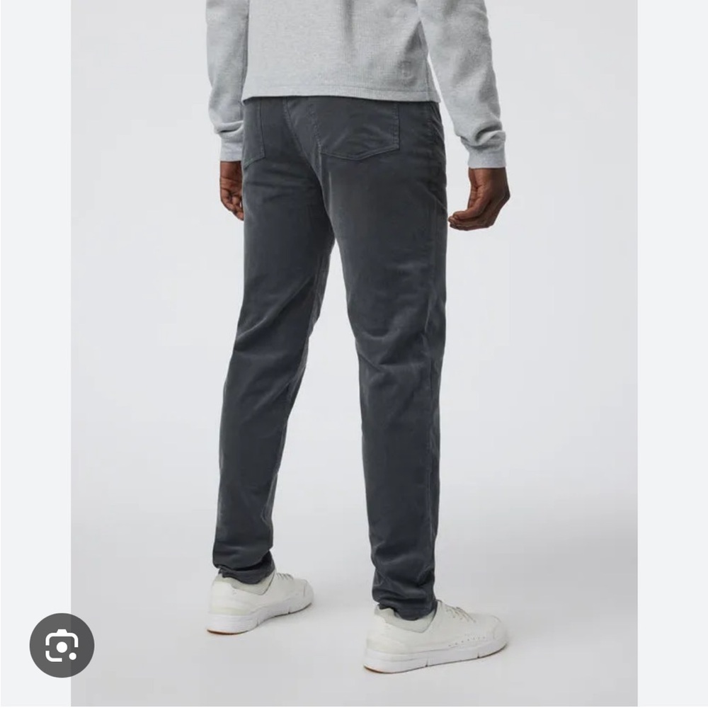 Vuori Men's Optimist 5 Pocket Cord Pants Gray Corduroy 30